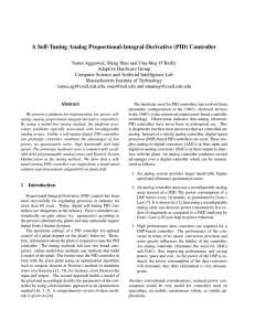 A Self-Tuning Analog Proportional-Integral-Derivative (PID