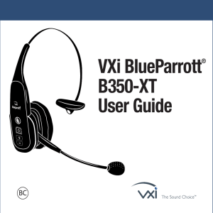 VXi BlueParrott® B350-XT User Guide