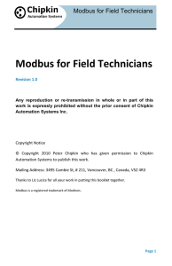 Modbus for Field Technicians