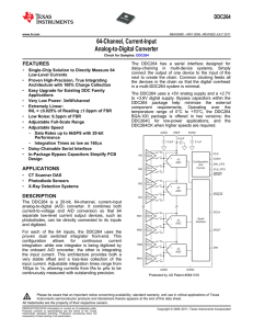 64-Channel, Current-Input Analog-to