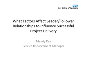 What Factors Affect Leader/Follower Relationships to Influence