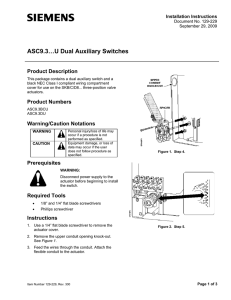 ASC9.3…U Dual Auxiliary Switches