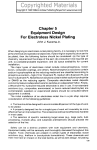 Chapter 5 Equipment Design For Electroless Nickel Plating