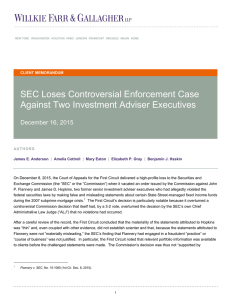 SEC Loses Controversial Enforcement Case Against Two