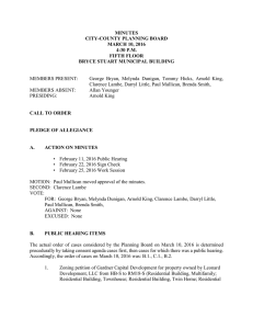 MINUTES CITY-COUNTY PLANNING BOARD MARCH 10, 2016 4