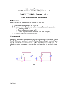 MOSFET Lab1 - SEAS - University of Pennsylvania