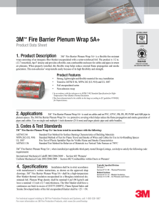 3M™ Fire Barrier Plenum Wrap 5A+