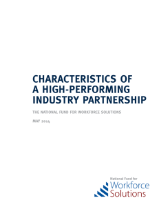 Characteristics of a High-Performing Industry Partnership