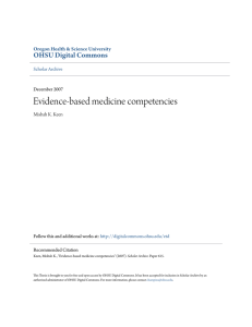 Misbah K. Keen Evidence-Based Medicine Competencies