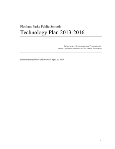 Technology Plan 2013-2016 - Florham Park School District