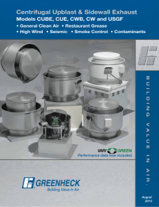 Series C Roof Upblast and Sidewall Centrifugal