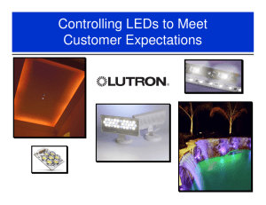 Controlling LEDs to Meet Customer Expectations