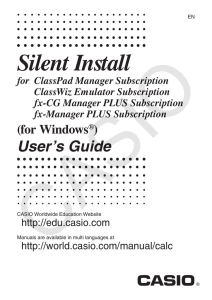 Silent Install - Support