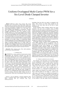 Uniform Overlapped Multi-Carrier PWM for a Six