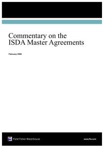 Commentary on the ISDA Master Agreements