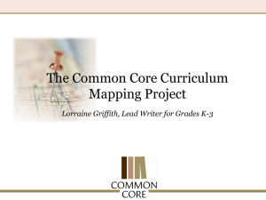 The Common Core Curriculum Mapping Project