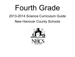 2013-2014 Science Curriculum Guide New Hanover County Schools