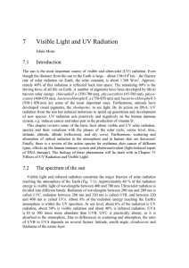 7 Visible Light and UV Radiation