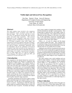 Visible-light and Infrared Face Recognition Abstract 1 Introduction 2