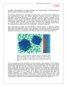 Tunable Transmittance of Near-infrared and Visible Light in