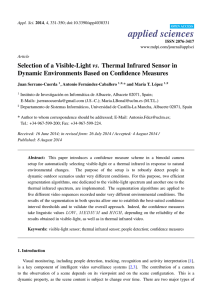 Selection of a Visible-Light vs. Thermal Infrared Sensor in Dynamic