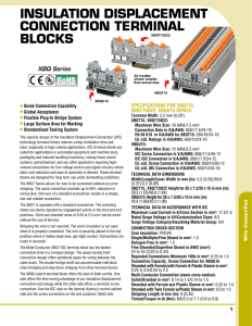 Insulation Displacement Connection Terminal Blocks