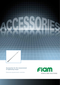 Accessories for the measurement of tightening torque Electronics