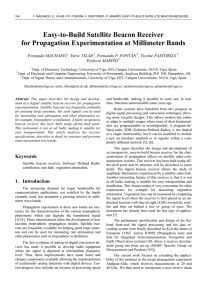 Easy-to-Build Satellite Beacon Receiver for Propagation