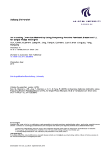 An Islanding Detection Method - VBN