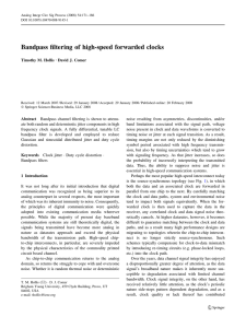 Forwarded Clock Bandpass Filtering