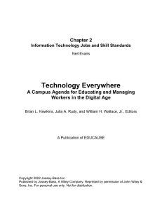 Chapter 2: Information Technology Jobs and Skill