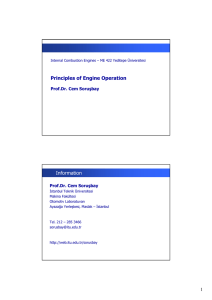 Principles of Engine Operation Information