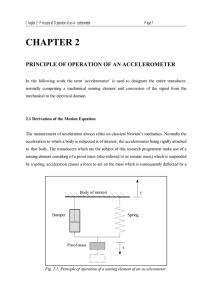 Chapter 2: Principle of Operation of an Accelerometer