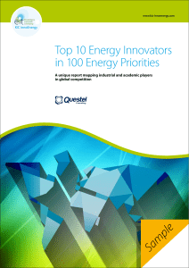 Top 10 Energy Innovators in 100 Energy Priorities