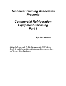 Commercial Refrigeration Equipment Servicing Part 1