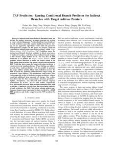 TAP Prediction: Reusing Conditional Branch Predictor for Indirect
