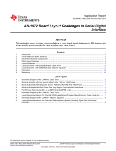 AN-1972 Board Layout Challenges in Serial