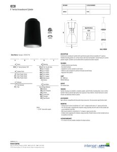 8” Vertical Incandescent Cylinder