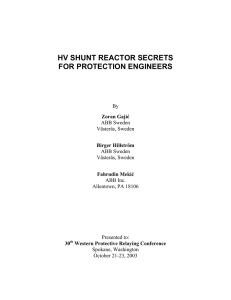 hv shunt reactor secrets for protection engineers