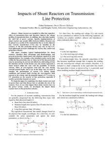 Impacts of Shunt Reactors on Transmission Line Protection