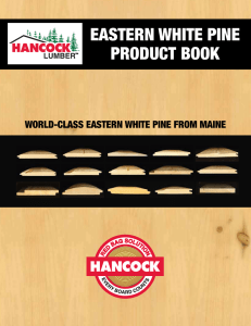 eastern white pine product book