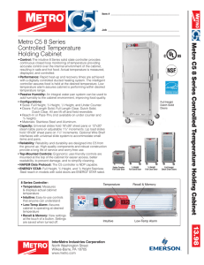 Metro C5 8 Series Controlled Temperature Holding