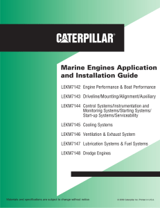 Caterpillar Marine Engines Application and Installation Guide