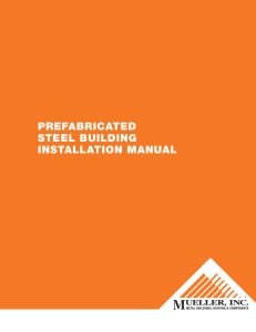Prefabricated Steel building inStallation Manual