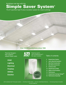 Simple Saver System - Thermal Design, Inc.