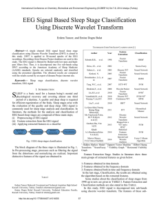 EEG Signal Based Sleep Stage Classification Using Discrete