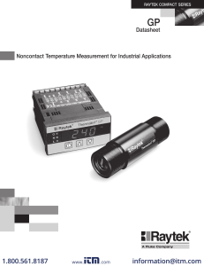 Raytek Raytek RAYGPC Panel Mount Meter with Standard 5VDC