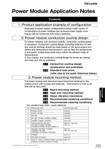 Power Module Application Notes - TDK