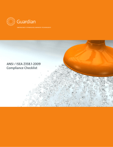 ANSI / ISEA Z358.1-2009 Compliance Checklist