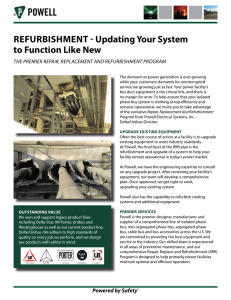 REFURBISHMENT - Updating Your System to